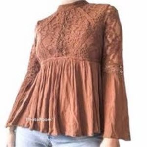 High Neck Lace Blouse